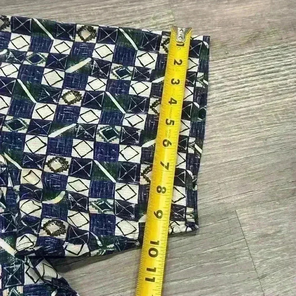 ENRO Short Sleeve ButtonUp Shirt Mens XL Geometric Print Luxury Designer Classic - Picture 9 of 10